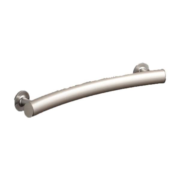 STERLING 22 in. x 1.875 in. Curved Bar with Wide Grip in Matte Silver