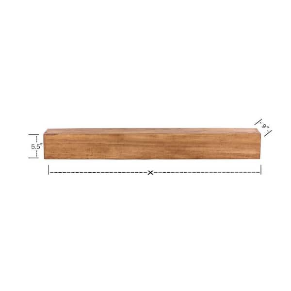 Dogberry Collections Modern Farmhouse Mantel online Shelf, 72