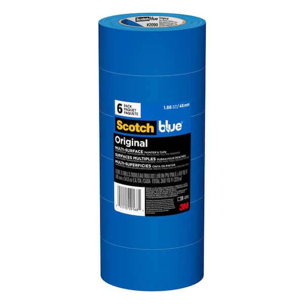 3M ScotchBlue 2.83 in. x 60 yds. Original Multi-Surface Painter's Tape (1  Roll) 2090-72NC - The Home Depot