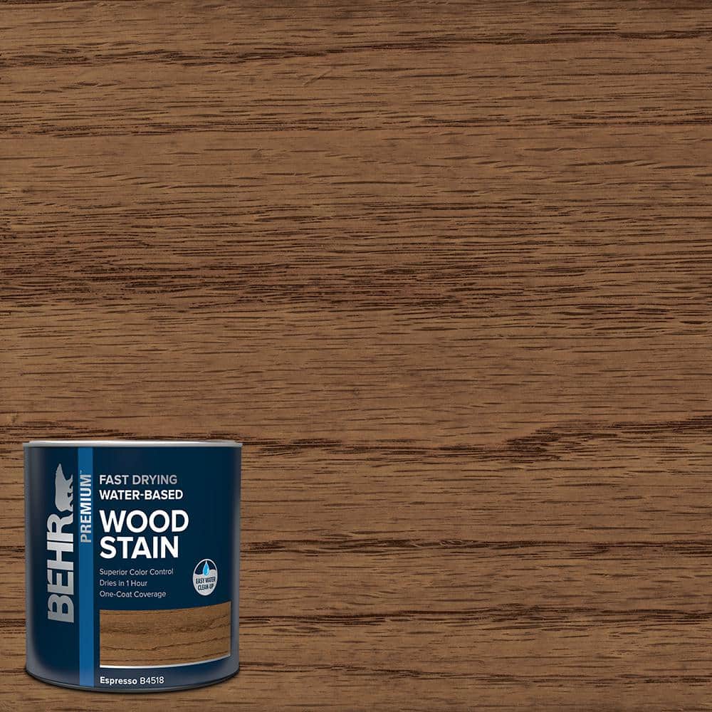 1 qt. #TIS-518 Espresso Transparent Fast Drying Water-Based Interior Wood S