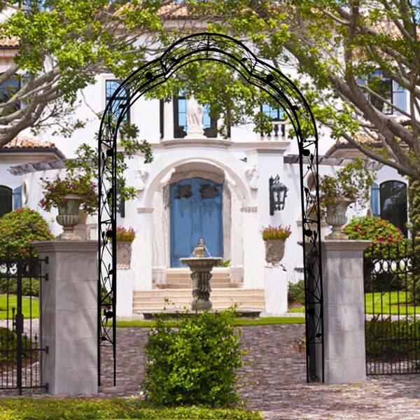 Metal Garden Arch Assemble Freely with 8 Styles Garden Arbor