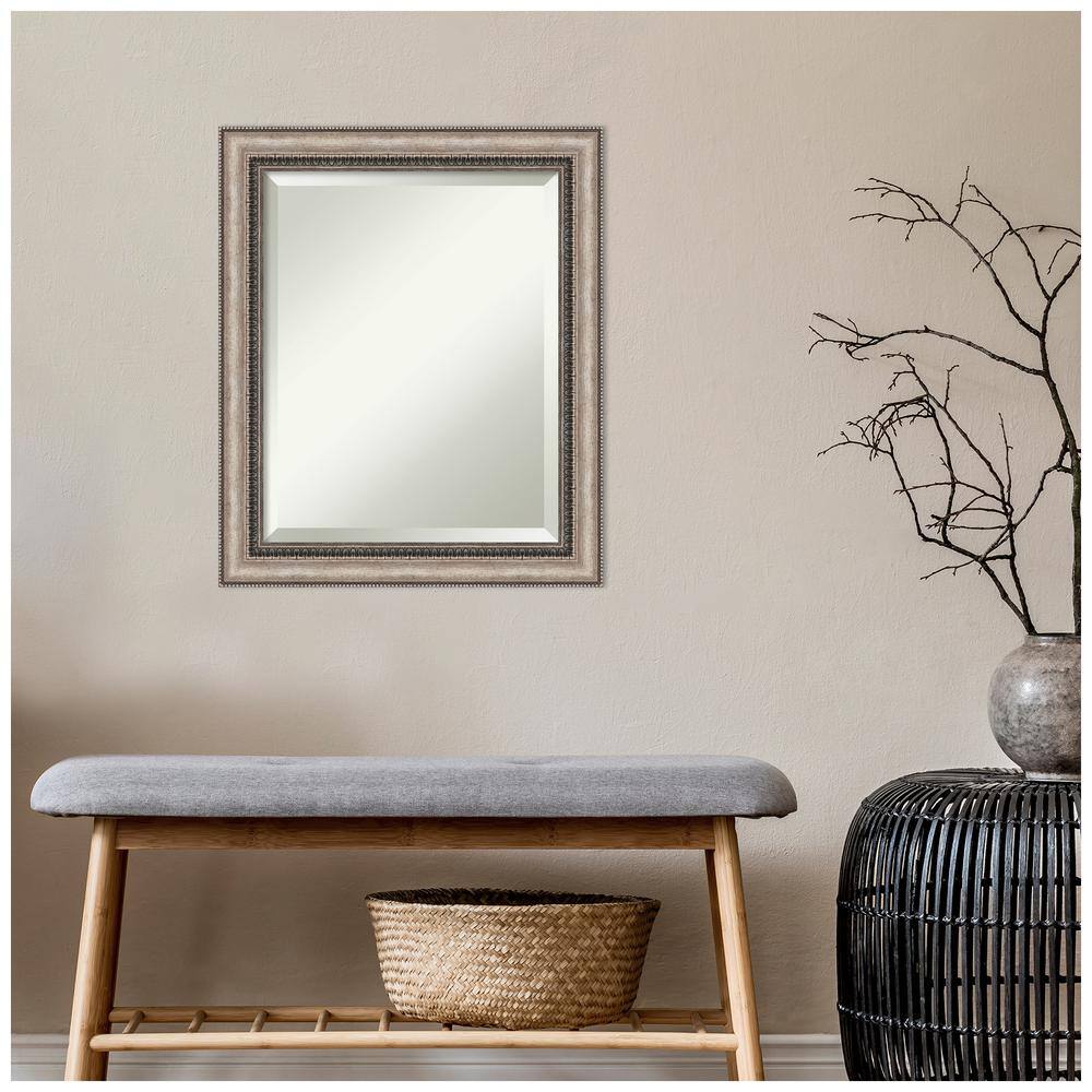 Lyla Ornate Silver Antique Framed Wall Mirror 20.25 x 24.25 Inches