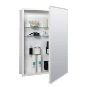 24.5 in. W x 30.5 In. H Rectangular Frameless Medicine Cabinet with Mirror, Surface or Recess Mount