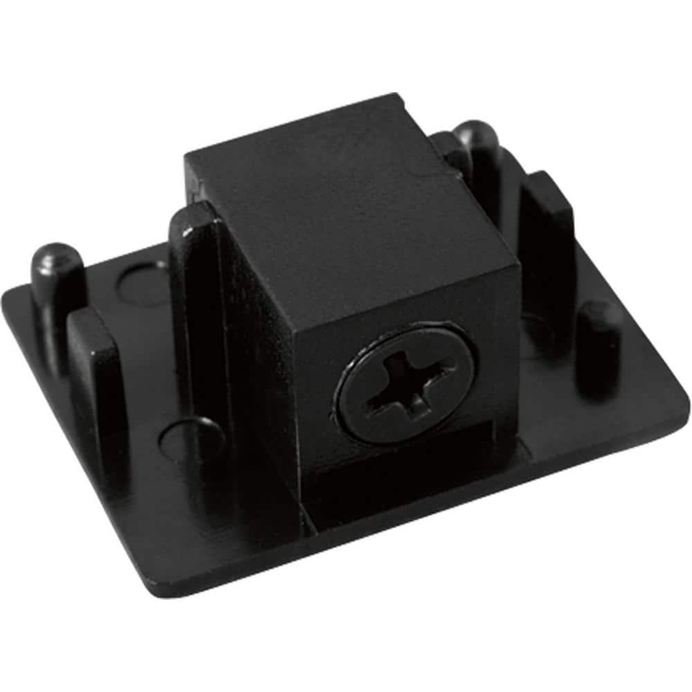 Black Track Lighting Dead End Cap