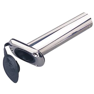 Stainless Steel Flush-Mount Rod Holder with Cap