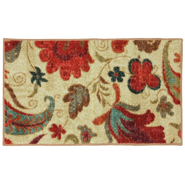 Mohawk Home Tropical Acres Multi 2 ft. x 3 ft. Machine Washable Paisley