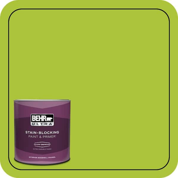 BEHR ULTRA 1 qt. #410B-6 Crisp Green Extra Durable Eggshell Enamel Interior Paint & Primer