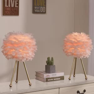 home goods feather lamp