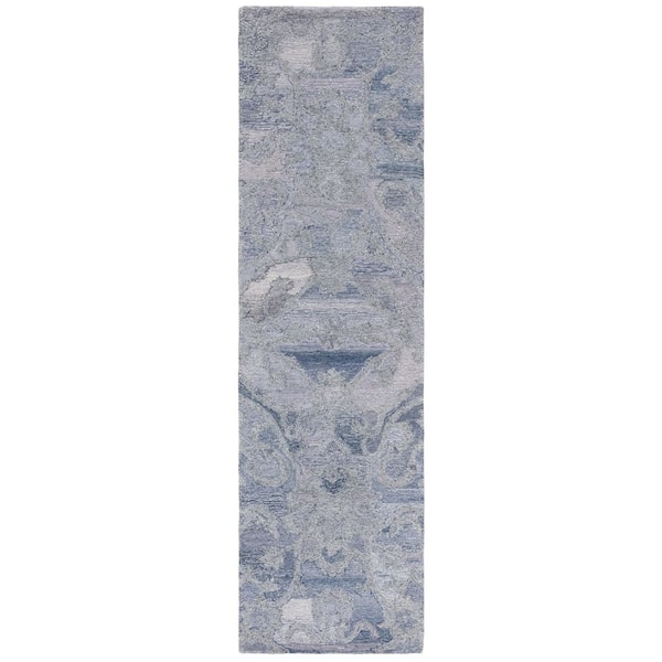 Anatolia 2 ft. x 8 ft. Violet/Purple Traditional Garden Runner Rug