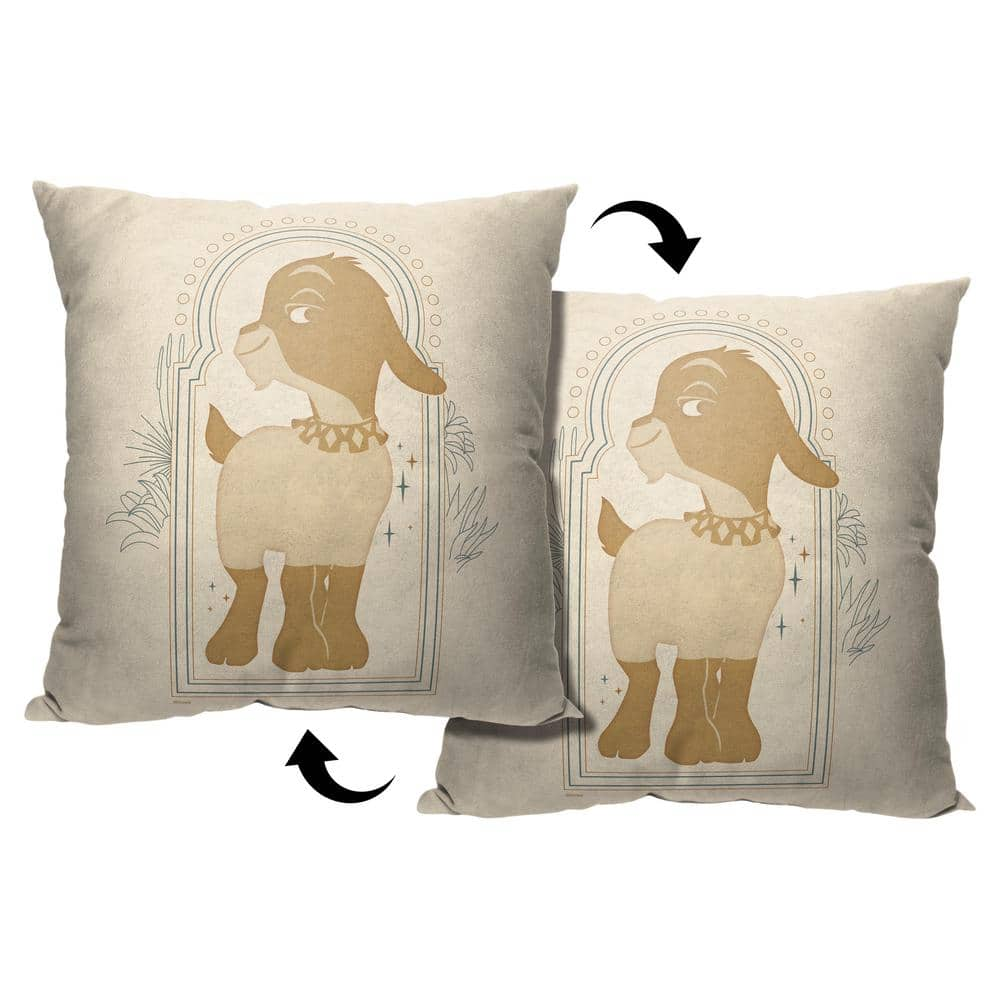 THE NORTHWEST GROUP Disney Wish Golden Valentino Printed 18 in. x 18 in. Multi-Colored Throw Pillow