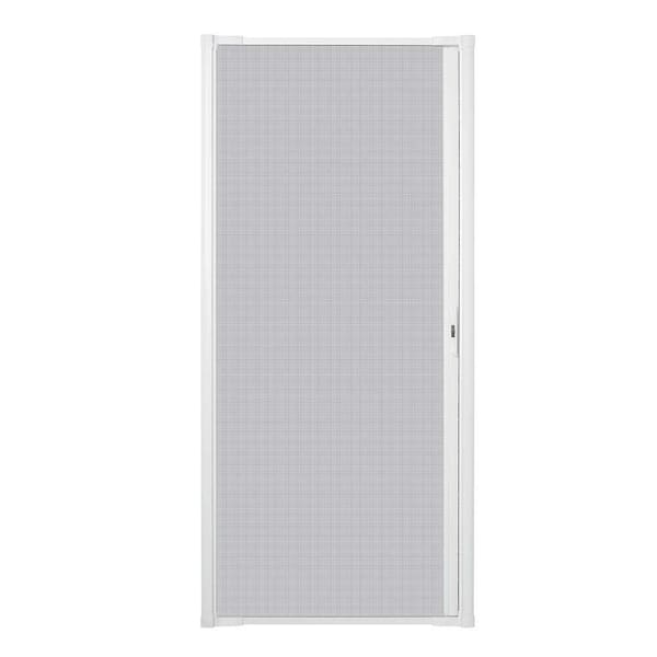 Andersen 36 in. x 78 in. LuminAire White Single Universal Aluminum Gliding Retractable Screen Door