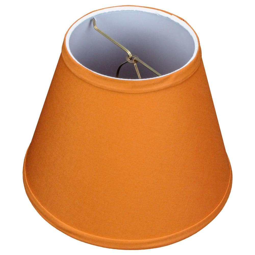 FenchelShades.com 5 in. Top Diameter x 9 in. Bottom Diameter x 7 in. Slant Linen Cedar Empire Lamp Shade