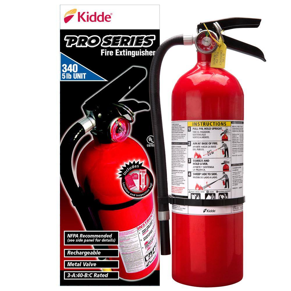 Kidde Pro 340 3-a40-bc Fire Extinguisher-21029294 - The Home Depot Kidde Pro 340 3-a40-bc Fire Extinguisher-21029294 - The Home Depot
