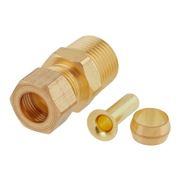 Everbilt 3/8 in. OD Compression x 3/8 in. MIP Brass Adapter