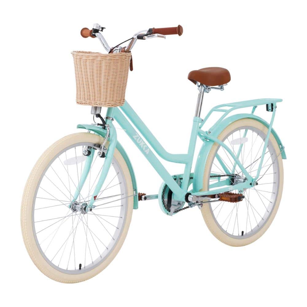 Green 24 in. Girls Bike with Steel Frame, Front Basket & Rear Rack price history on PriceWatchPro