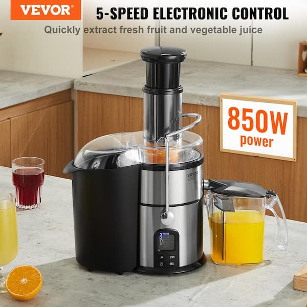 VEVOR Juicer Machine, 850W Motor Centrifugal Juice Extractor, Easy Clean Centrifugal Juicers, Big Mouth Large 3 Feed Chute F