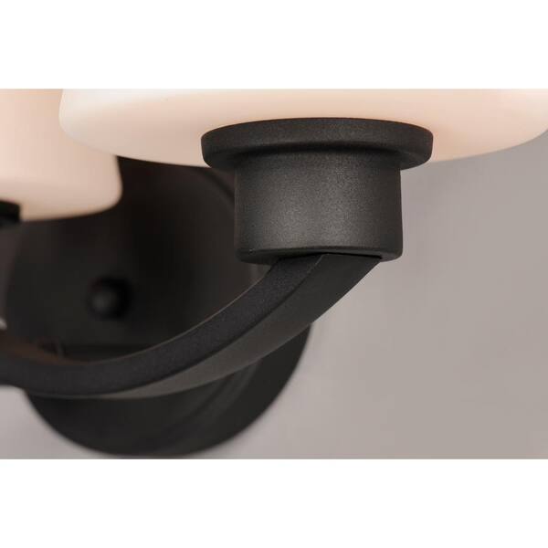 Maxim Lighting - Shelter 37.5 in. 3-Light Black Bath Vanity Light