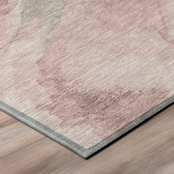 Chantille Machine Washable Indoor/Outdoor Abstract ACN3037 Mauve 3 ft. x 4 ft. Area Rug