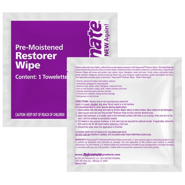 Rejuvenate Pre-Saturated Restorer Wipes