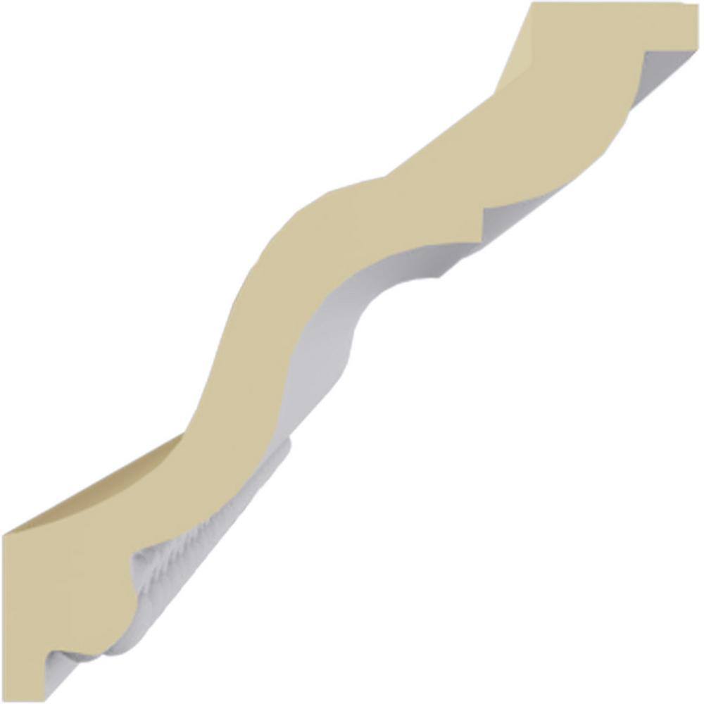 Primed White Polyurethane Foster Crown Moulding 94.5"