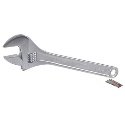 24 in. Adjustable Chrome - Plated Steel Wrench