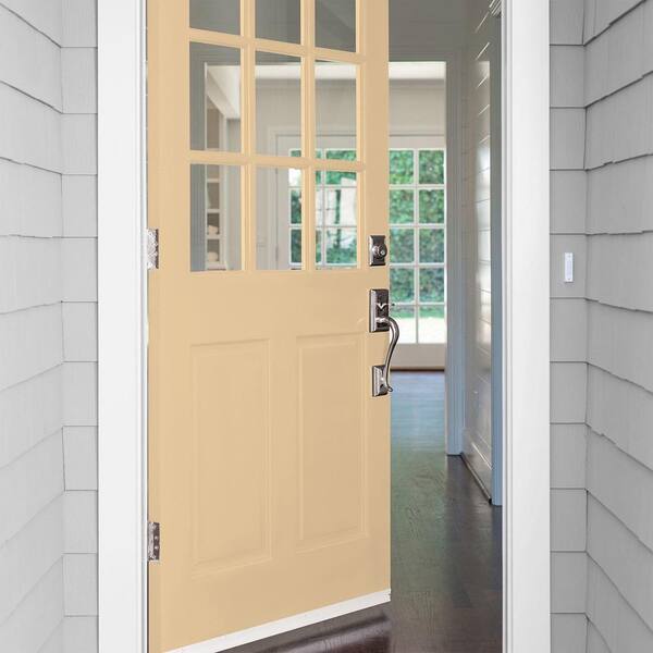 Glidden Premium 1 qt. Faint Fawn PPG1089-4 Satin Exterior Latex