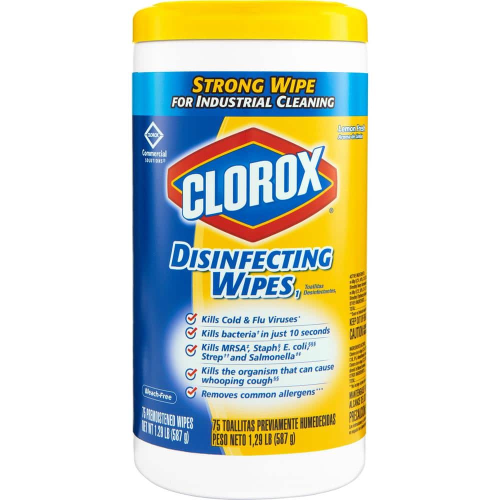 Clorox 75 Count Lemon Fresh Scented Bleach Free Disinfecting Wipes 15948 The Home Depot