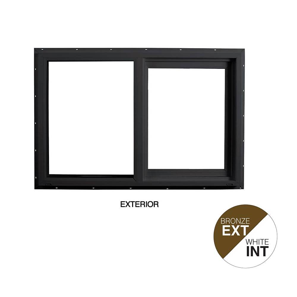 71.5 in. x 35.5 in. Select Series Left Hand Horizontal Sliding Vinyl Bronze Window with White Int, HPSC Glass and Screen price history on PriceWatchPro