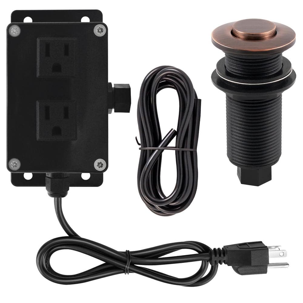 Westbrass Garbage Disposal Air Switch Kit 1-Pack in Antique Copper