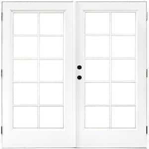 MP Doors 72 in. x 80 in. Fiberglass Smooth White Right-Hand Inswing ...