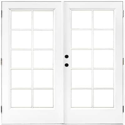 MasterPiece 72 in. x 80 in. Smooth White Left-Hand Composite Sliding ...