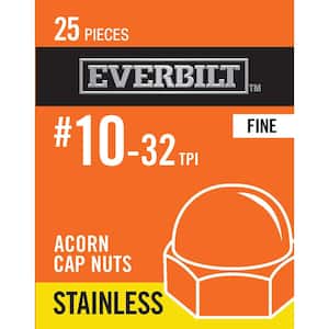 #10-32 Stainless Steel Cap Nut (25-Pack)