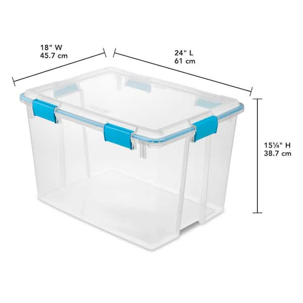 https://images.thdstatic.com/productImages/977fc385-38f3-4d71-9428-3e0bdcb13458/svn/clear-base-lid-with-blue-aquarium-gasket-latches-sterilite-storage-bins-19384304-c3_600.jpg