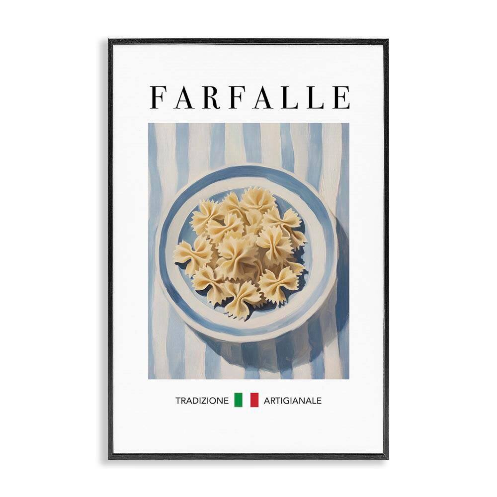 Traditional Farafalle Pasta by Andreas Magnusson Black Framed Food Giclee Art Print 24 in. x 16 in. price history on PriceWatchPro