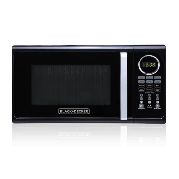 BLACK+DECKER 0.9-cu ft 900-Watt Countertop Microwave (Black) at