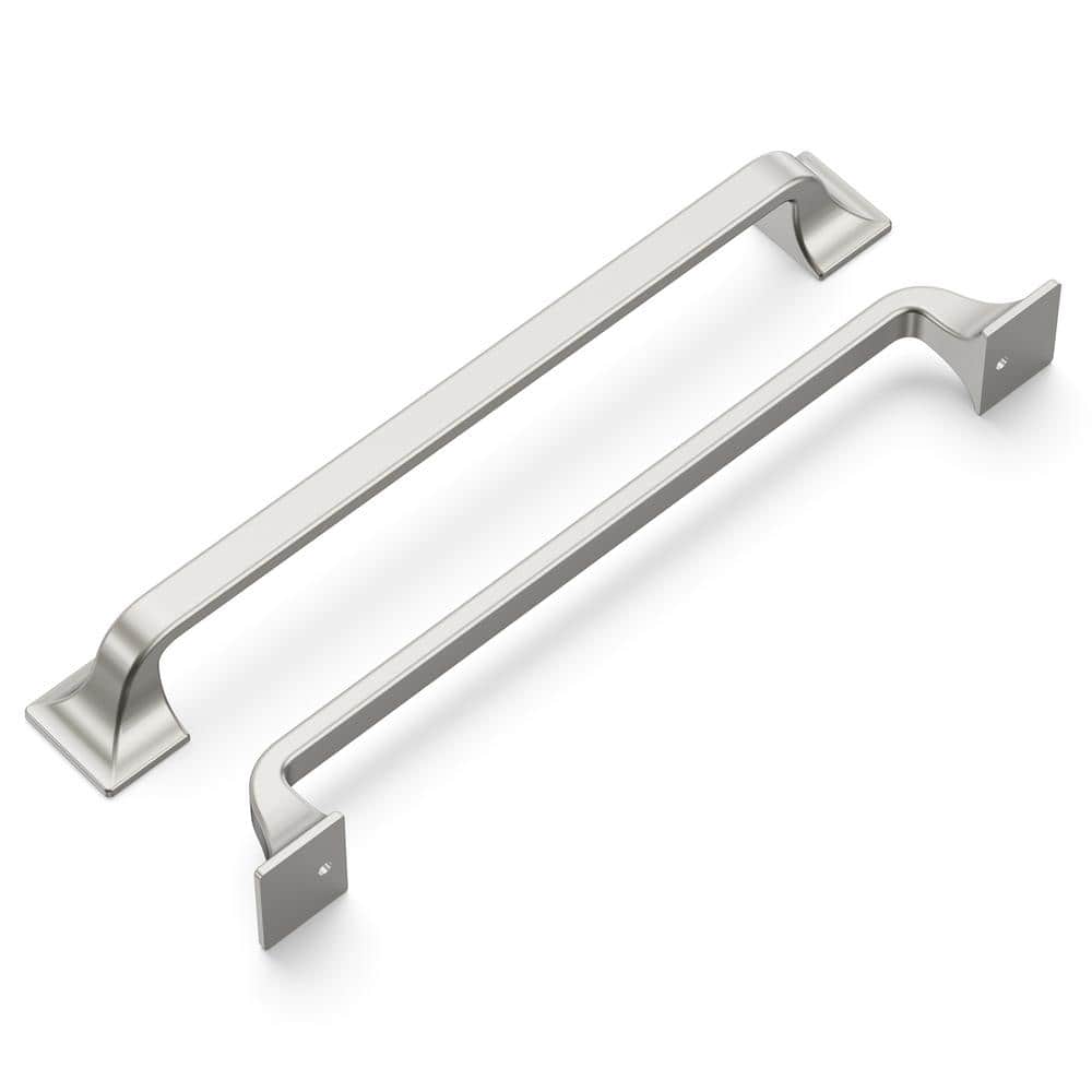 Forge Collection Pull 7-9/16 in. (192 mm) Center to Center Satin Nickel Finish Cabinet Bar Pull (10-Pack) price history on PriceWatchPro