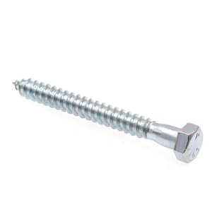 1/2 in. x 4-1/2 in. Grade A307 Zinc Plated Steel Hex Lag Screws (25-Pack)