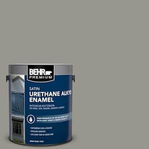 1 gal. #N360-4 Battleship Gray Urethane Alkyd Satin Enamel Interior/Exterior Paint