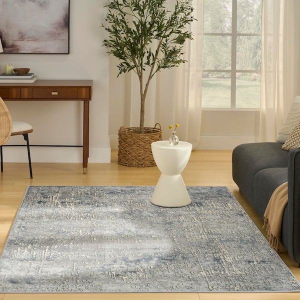 Concerto Dark Grey 4 ft. x 6 ft. Abstract Contemporary Area Rug