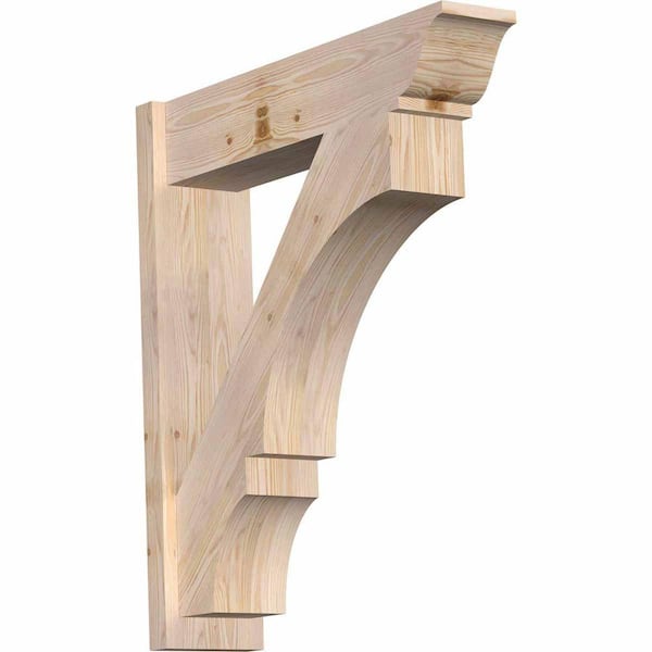 Ekena Millwork 8 in. x 36 in. x 32 in. Douglas Fir Balboa Traditional Smooth Outlooker