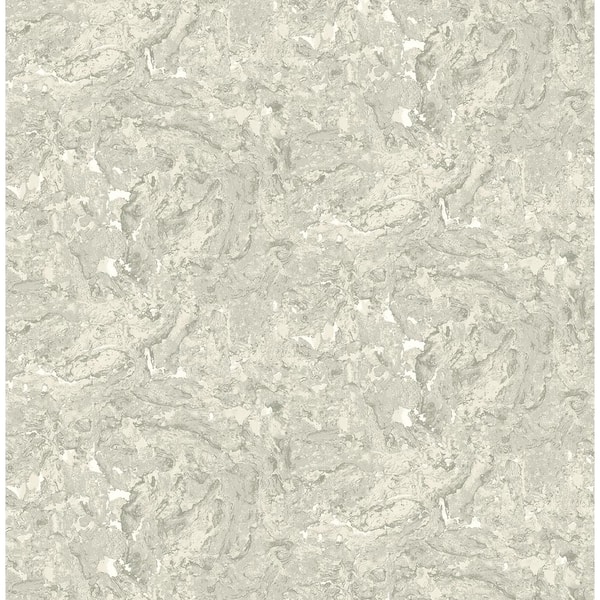 Cork Harbor Alabaster Vinyl Peel and Stick Wallpaper Roll (Covers 30.75 sq. ft.)