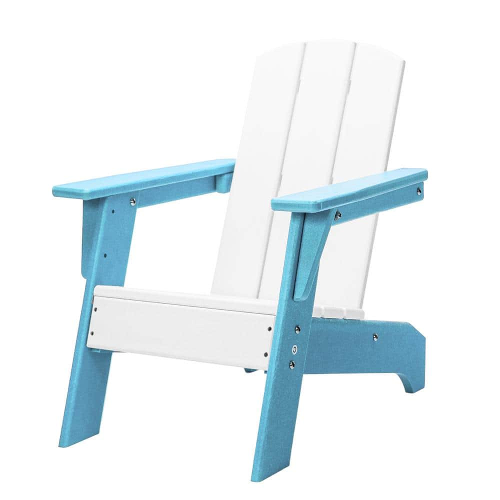 Resin TEAK All Weather Resistant Outdoor Patio Child Size Adirondack   Plastic Adirondack Chairs Rstk Chid Adi Whtb 64 1000 