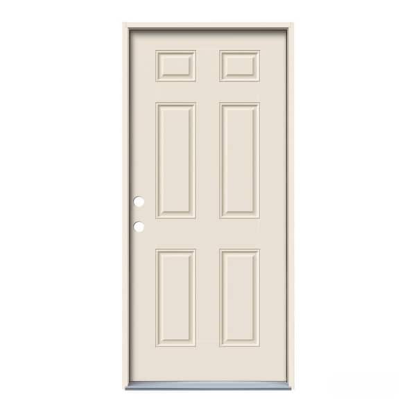 Masonite Traditional 30-in x 80-in 6-panel Solid Core Molded Composite Slab  Door in the Slab Doors department at