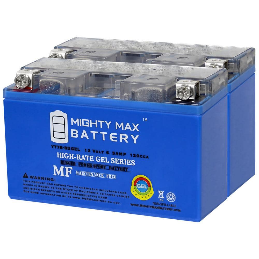 YT7B-BSGEL -12-Volt 6.5 AH, GEL Type, 110 CCA, Rechargeable Maintenance Free SLA AGM Motorcycle Battery (2) price history on PriceWatchPro