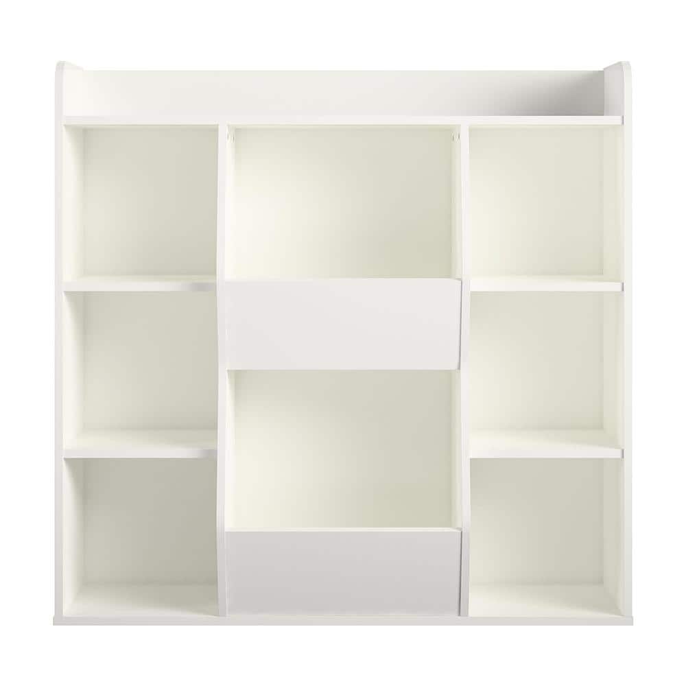 Ameriwood Home Lauren 40.79 in. White 9-Shelf Bookcase Toy Storage -  HD78729