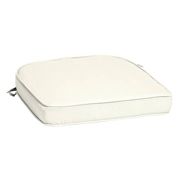 ARDEN SELECTIONS ProFoam 19 in. x 20 in. Sand Cream Rounded Rectangle Outdoor Chair Cushion