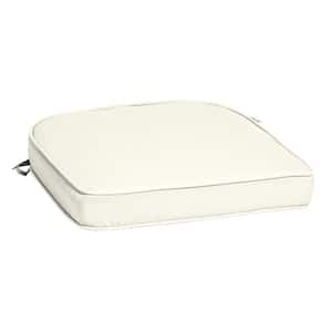 ProFoam 18 in. x 18 in. Sand Cream Square Outdoor Rounded Seat Cushion