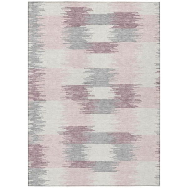 Chantille Machine Washable Indoor/Outdoor Abstract ACN2912 Pink 10 ft. x 14 ft. Area Rug