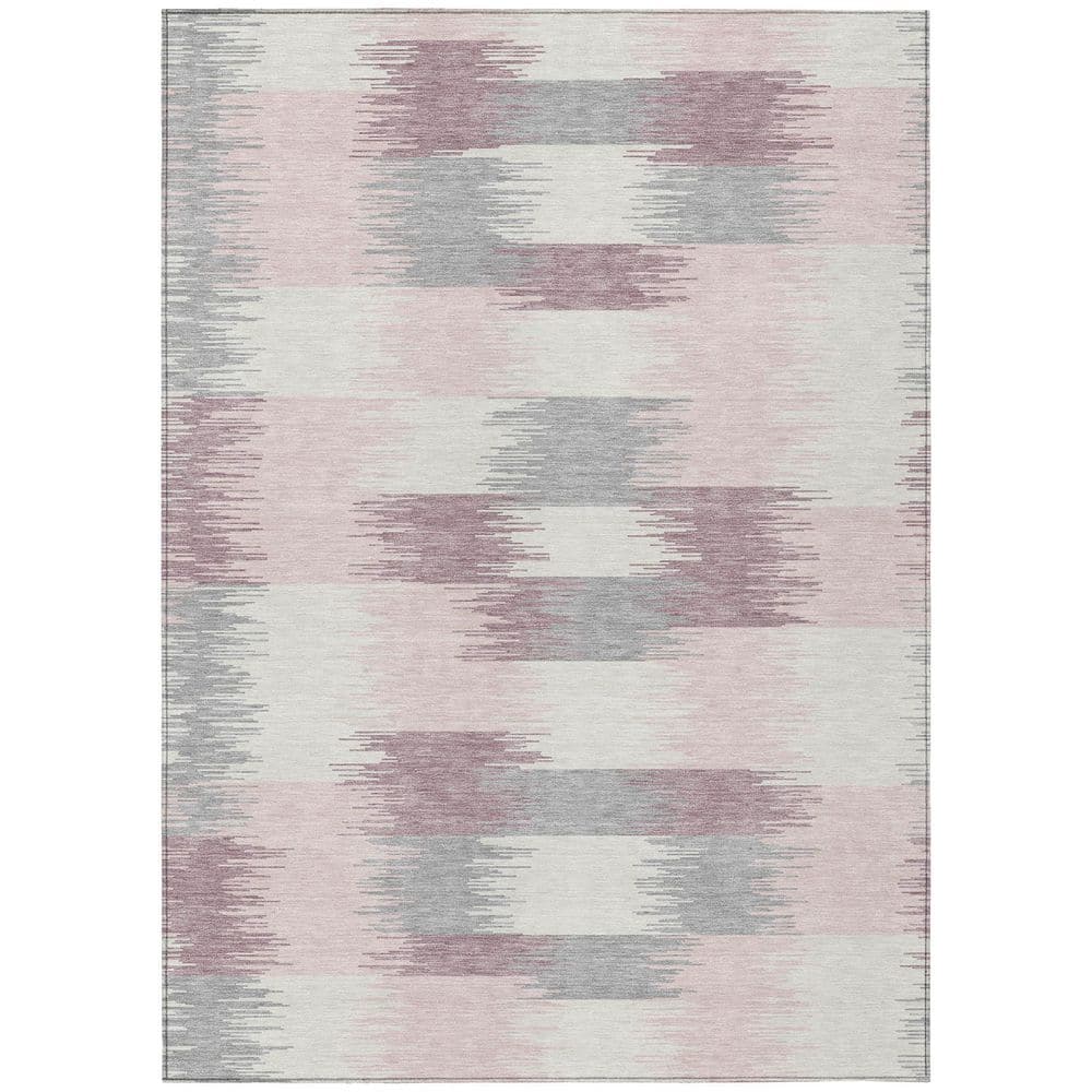 Chantille Machine Washable Indoor/Outdoor Abstract ACN2912 Pink 3 ft. x 5 ft. Area Rug price history on PriceWatchPro