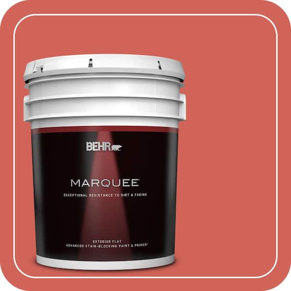 BEHR MARQUEE 5 gal. Home Decorators Collection #HDC-MD-05 Desert Coral Flat Exterior Paint & Primer